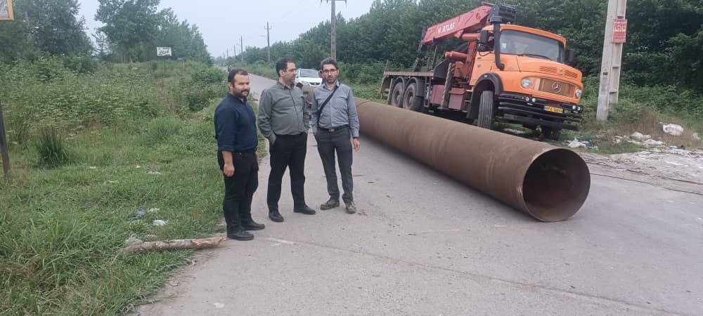 ظرف کمتر از 48 ساعت مجرای دریافت آب کشاورزی تخریب شده 3 روستای فومن ترمیم شد